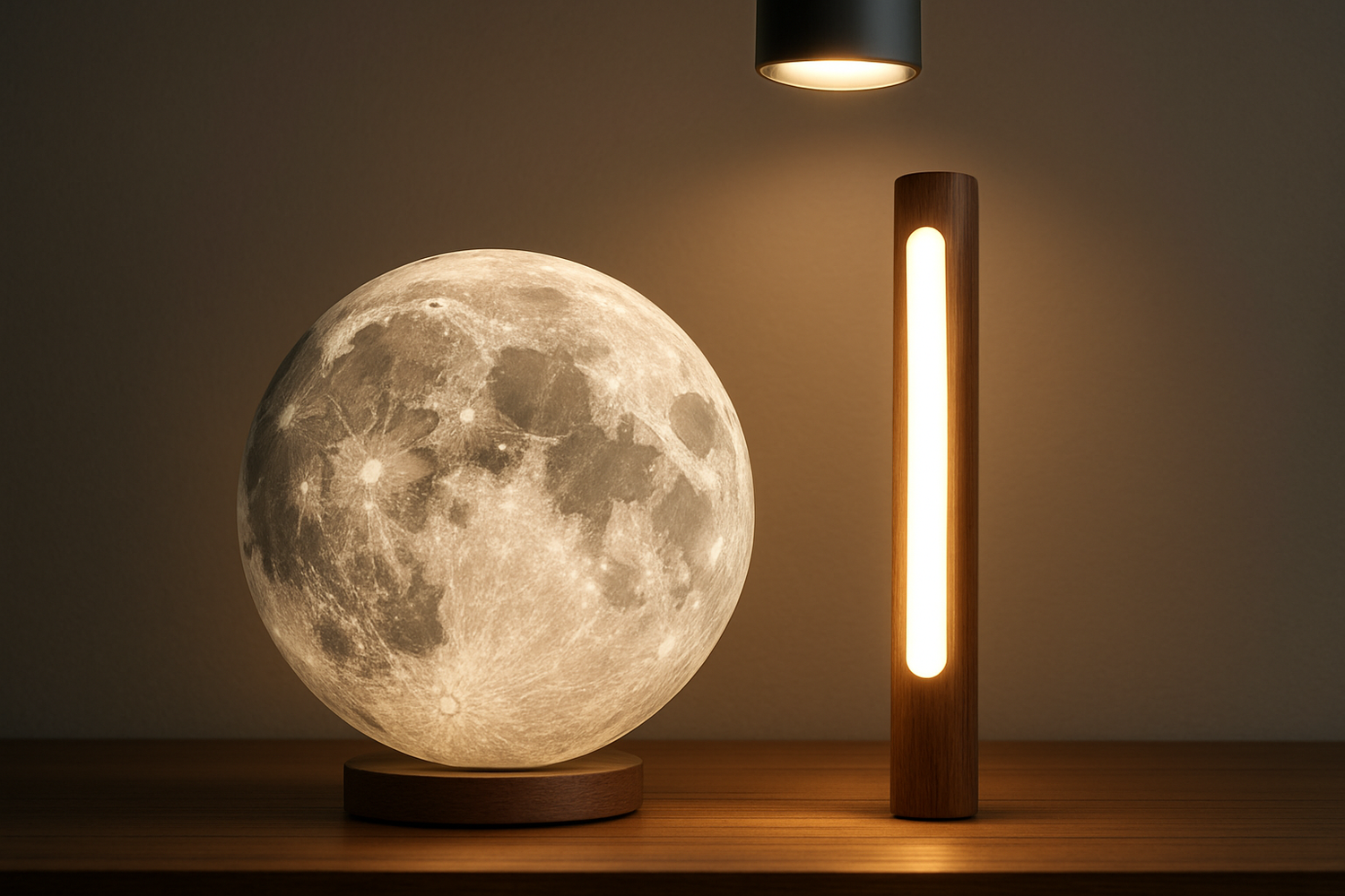 add a in bulit light in the wooden stic