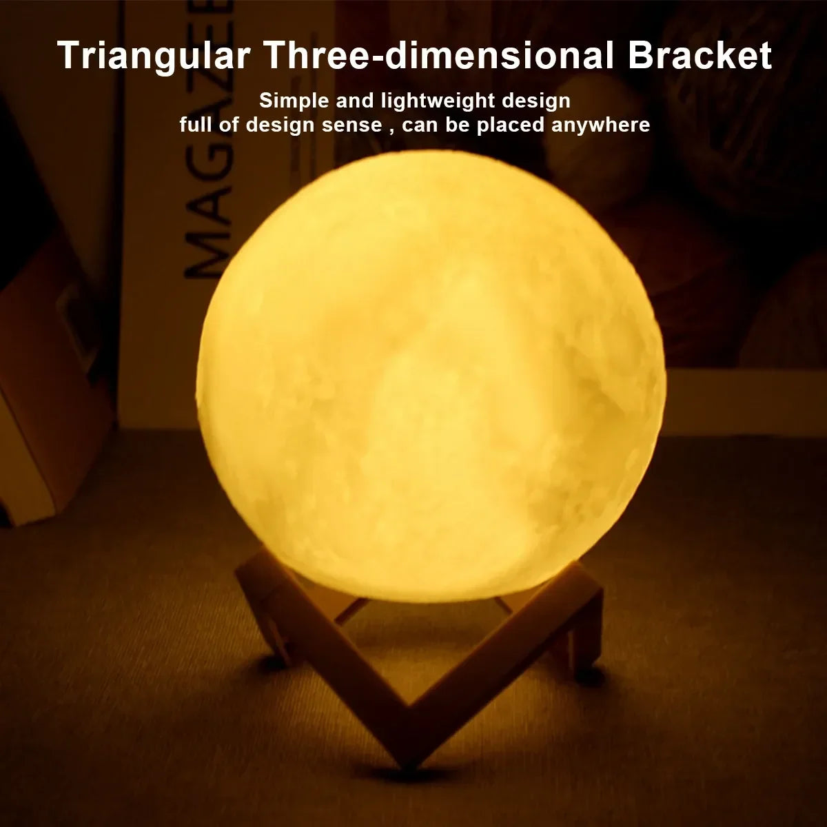 LunaGlow™ Mini Moon Lamp